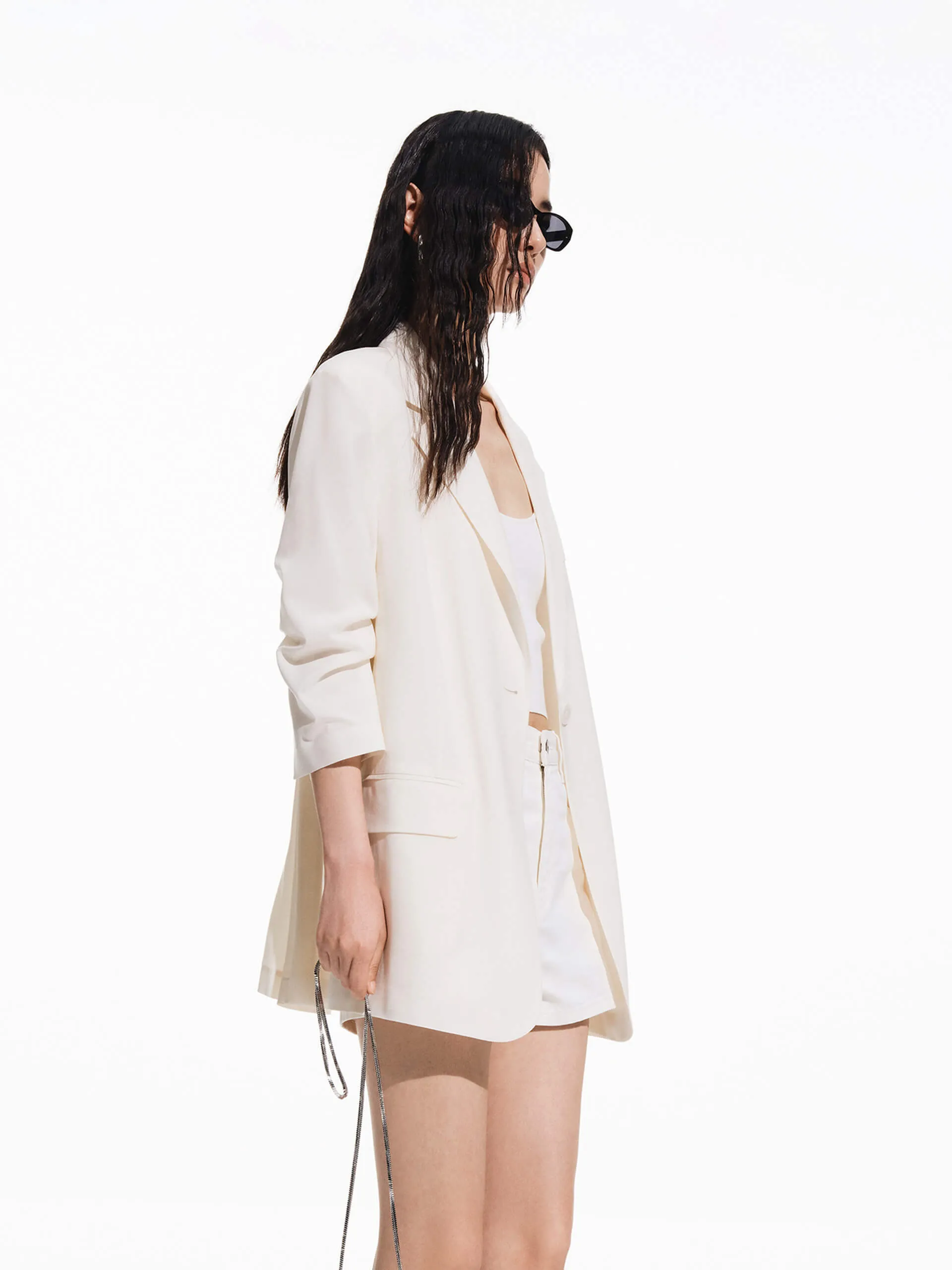 Panelled Detail Tailored Blazer sold by Mo&Co product image thumbnail 5