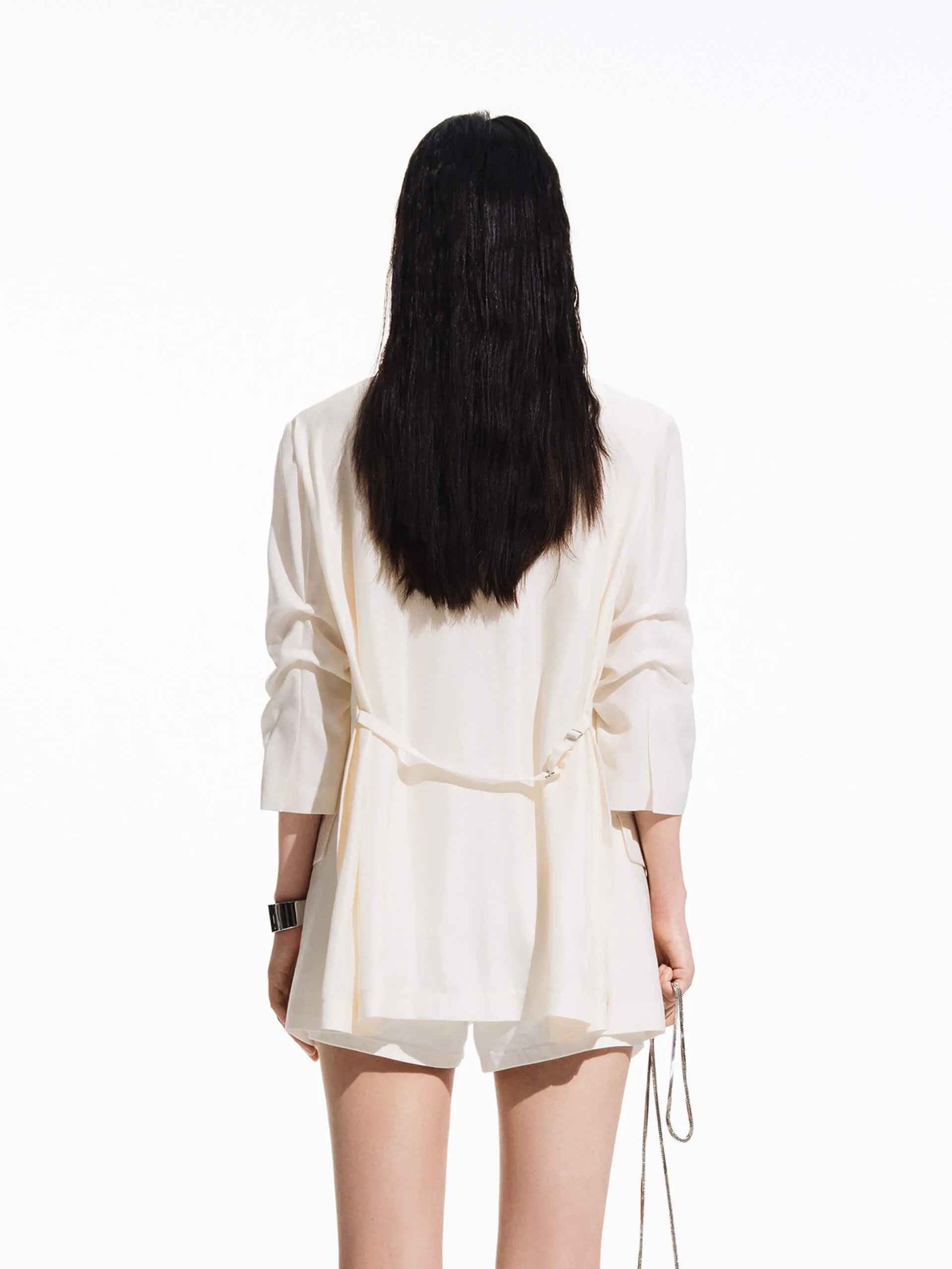 Panelled Detail Tailored Blazer sold by Mo&Co product image thumbnail 4