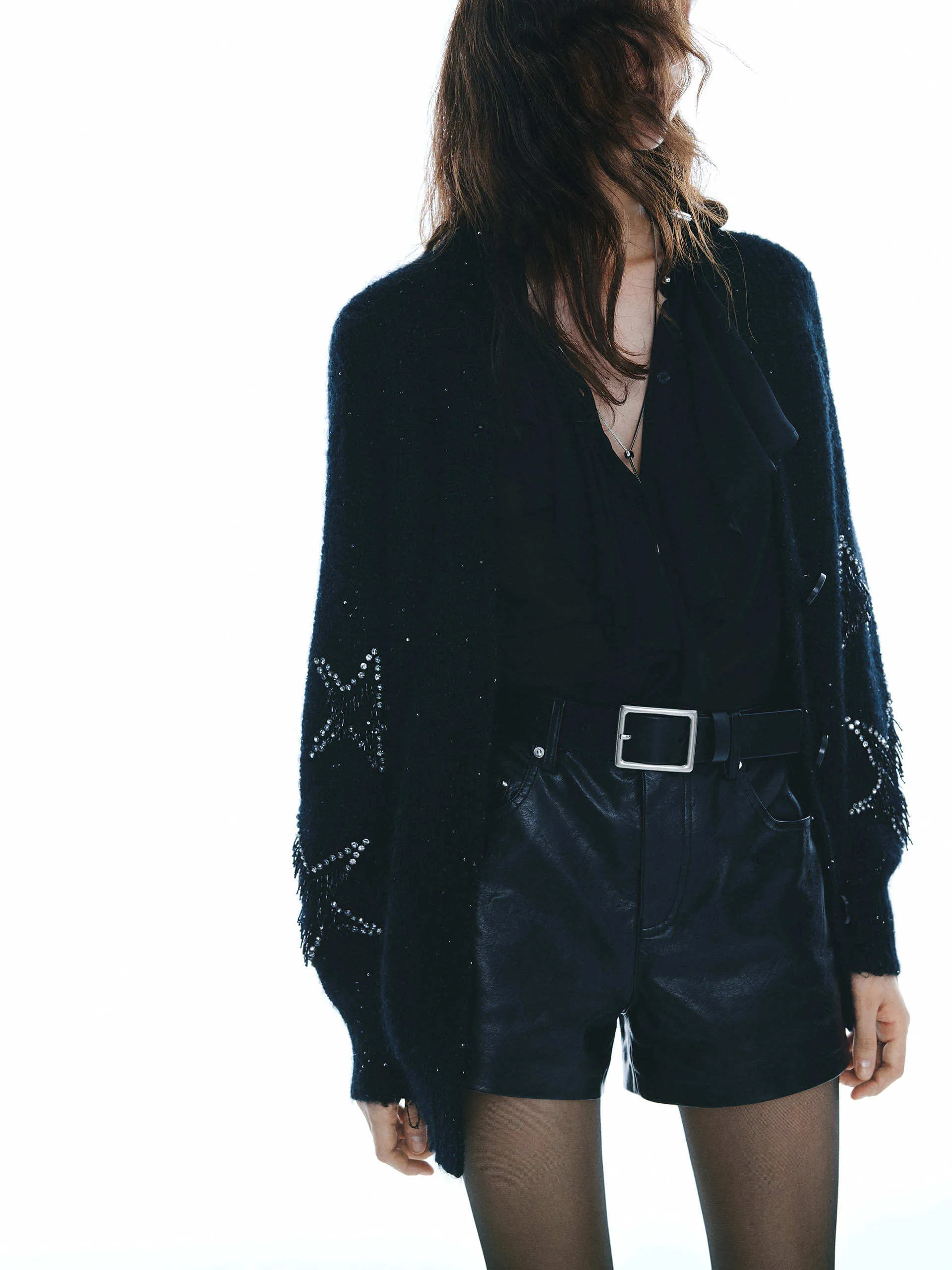 Oversized Fuzzy Cardigan sold by Mo&Co