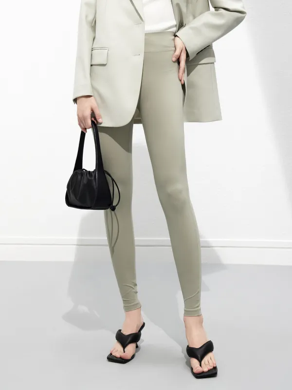 High Rise Elastic Leggings sold by Mo&Co