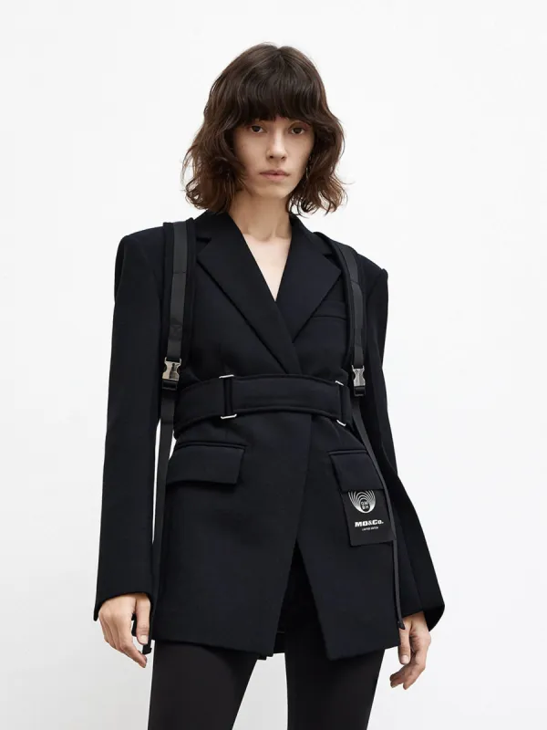 MO&Co.|GmbH Collaboration Wool Blend Blazer sold by Mo&Co