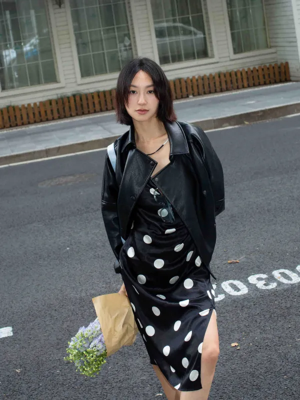 PU Bomber Jacket sold by Mo&Co