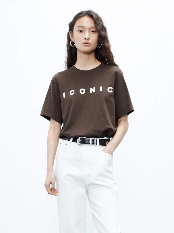 ICONIC Print Cotton T-shirt sold by Mo&Co
