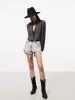 Cropped Wool Blend Blazer sold by Mo&Co