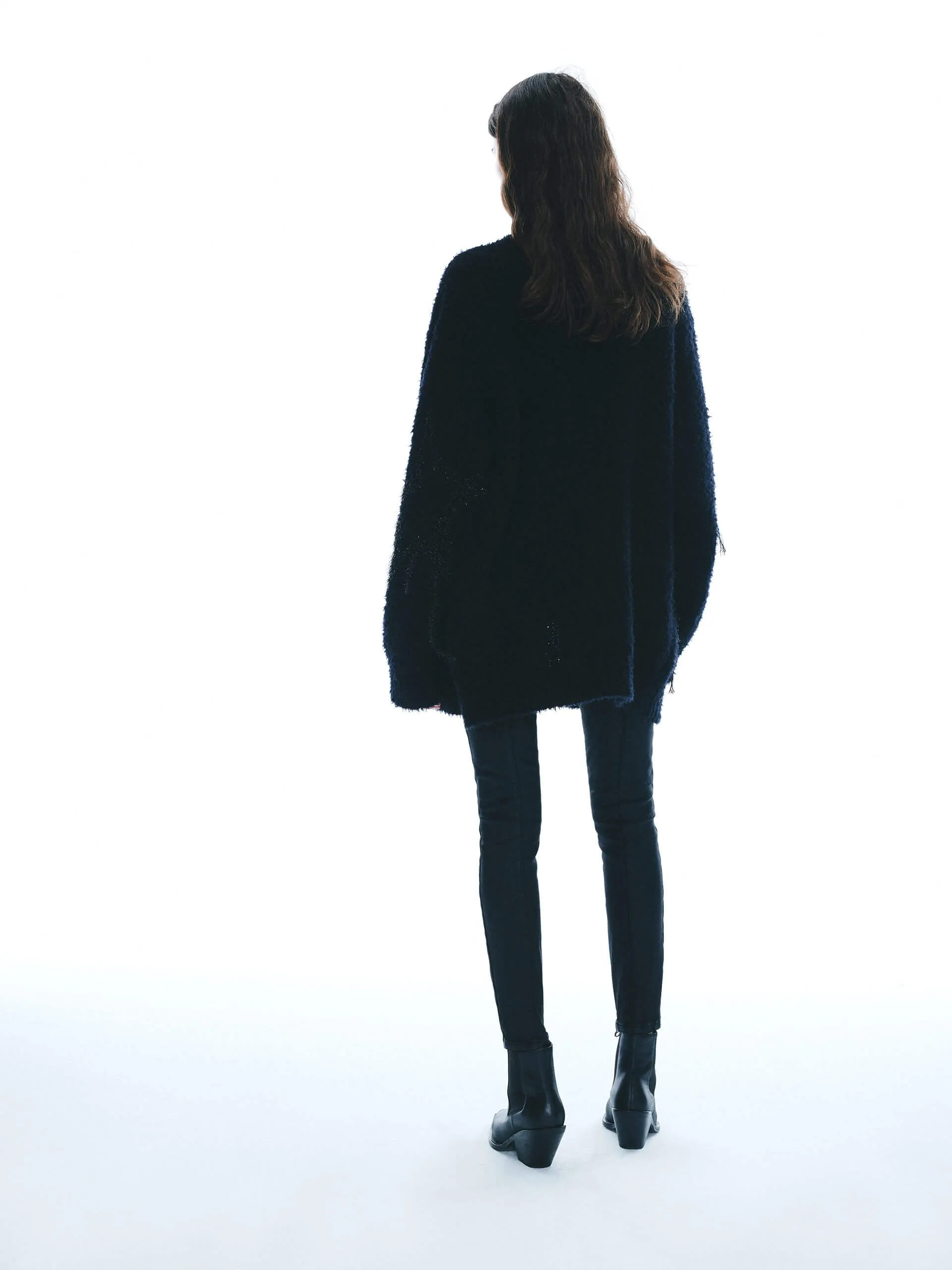 Oversized Fuzzy Knit Cardigan sold by Mo&Co product image thumbnail 3