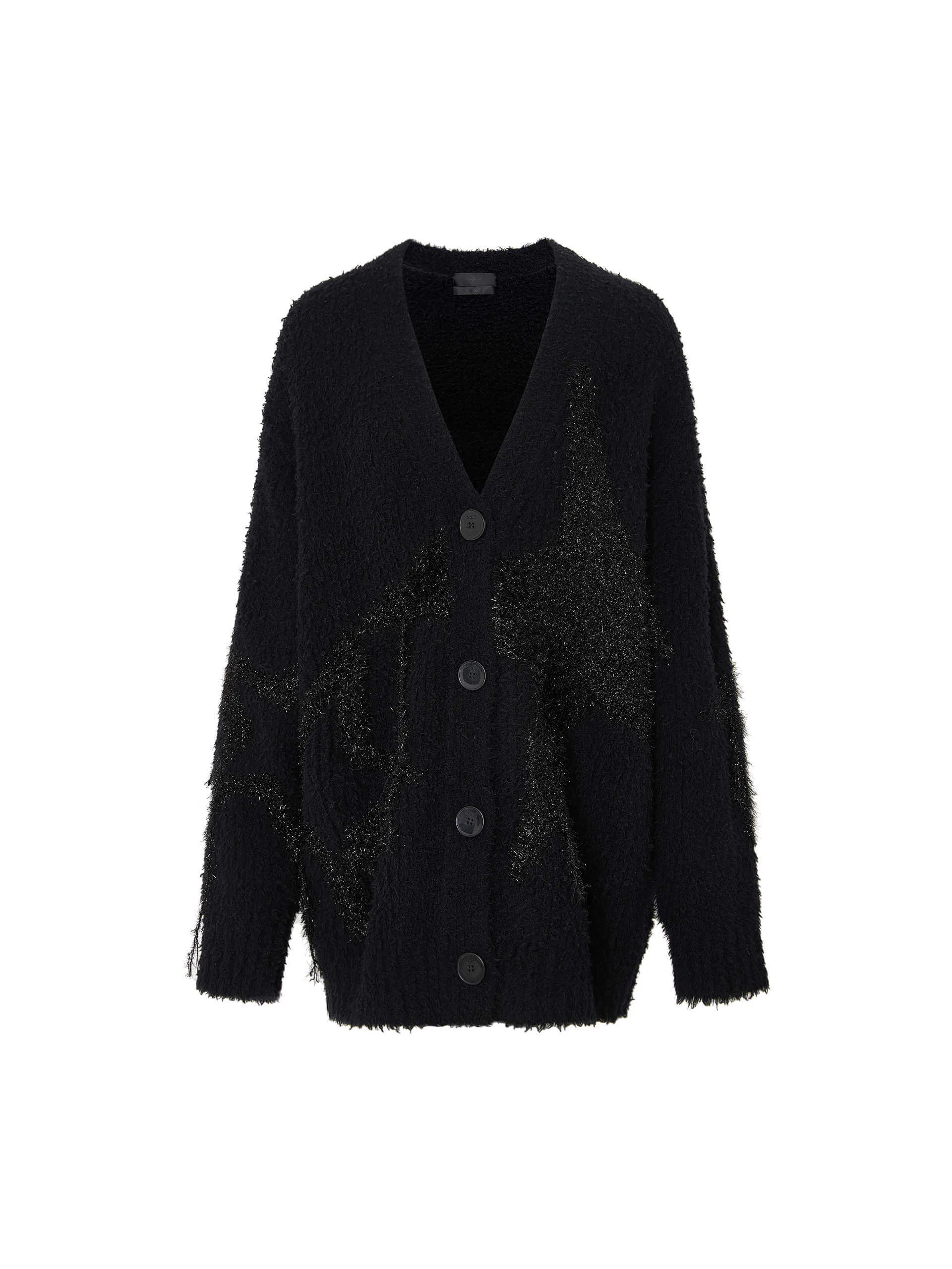 Oversized Fuzzy Knit Cardigan sold by Mo&Co product image thumbnail 5