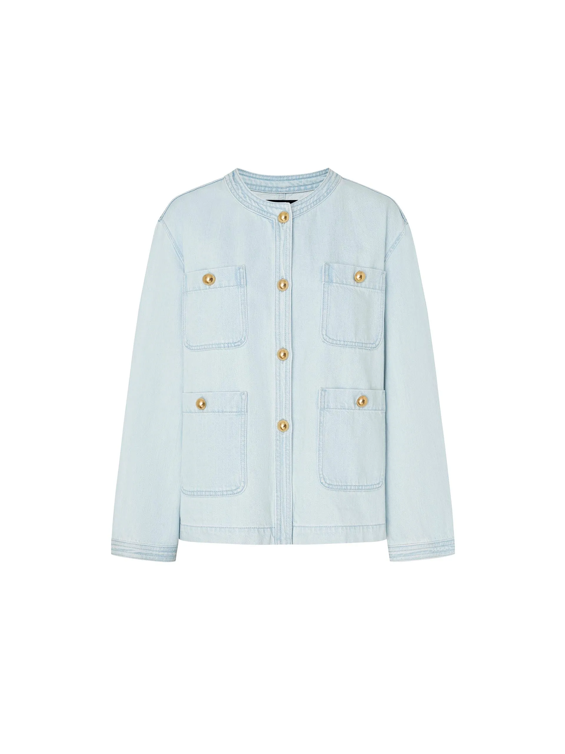 Front Pocket Denim Jacket sold by Mo&Co product image thumbnail 5