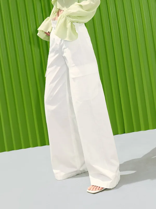 Crossover Waistband Cargo Pants sold by Mo&Co