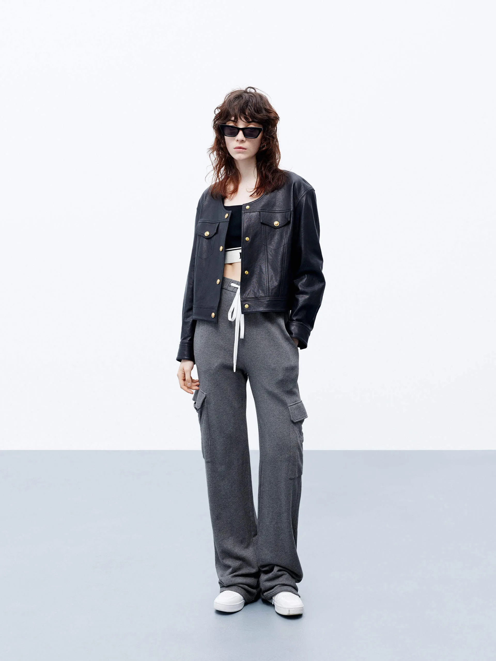 Drawstring Waist Cotton Pants sold by Mo&Co product image thumbnail 4