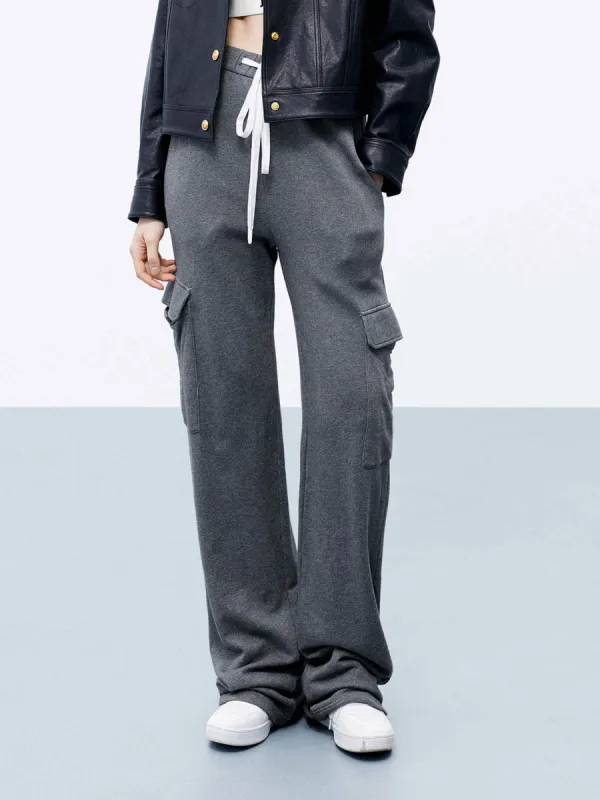 Drawstring Waist Cotton Pants sold by Mo&Co