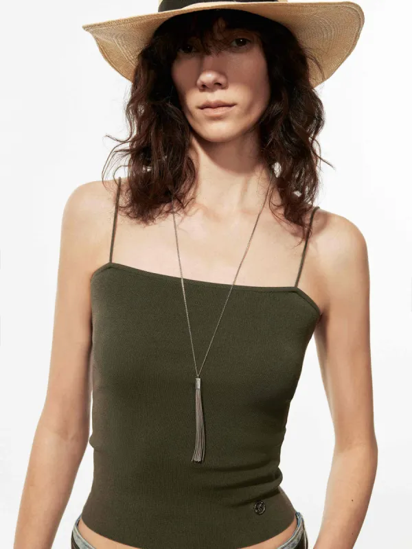 Fitted Knit Cami Top sold by Mo&Co