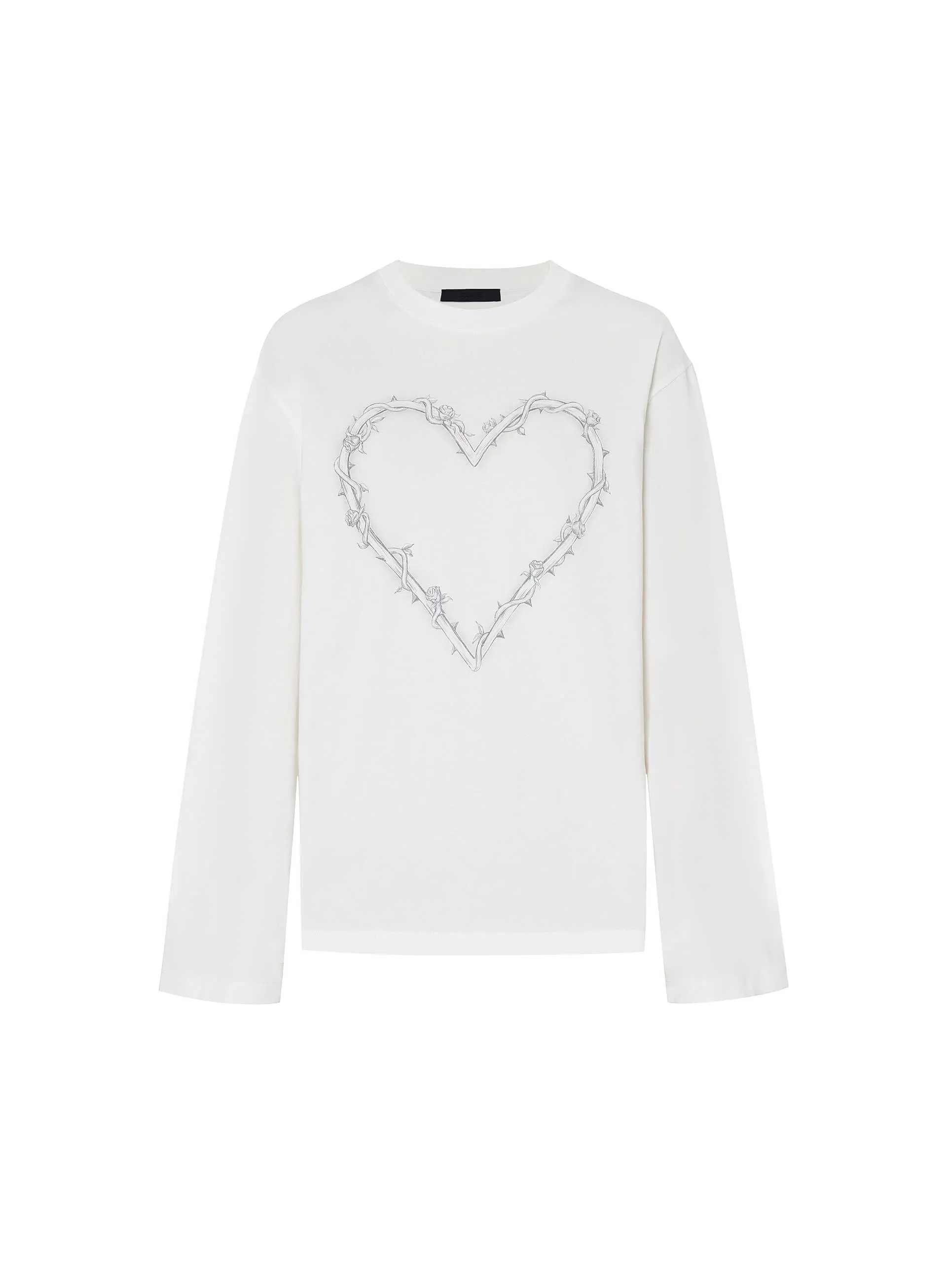 Heart Pattern Loose T-shirt sold by Mo&Co product image thumbnail 5