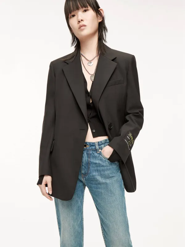 Lapel Structured Blazer sold by Mo&Co