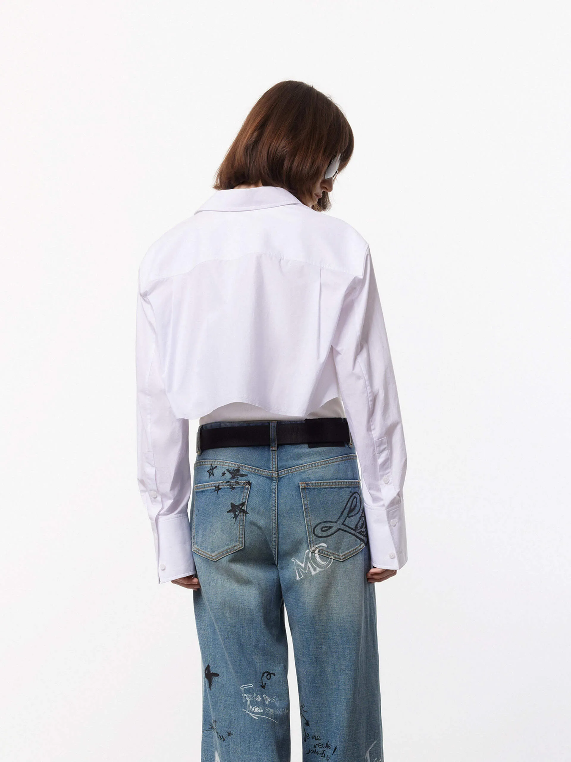 Short Cut Cotton Shirt sold by Mo&Co product image thumbnail 3