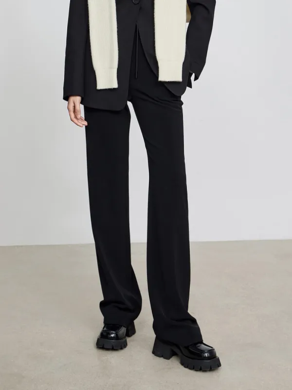 Drawstring Straight Pants sold by Mo&Co
