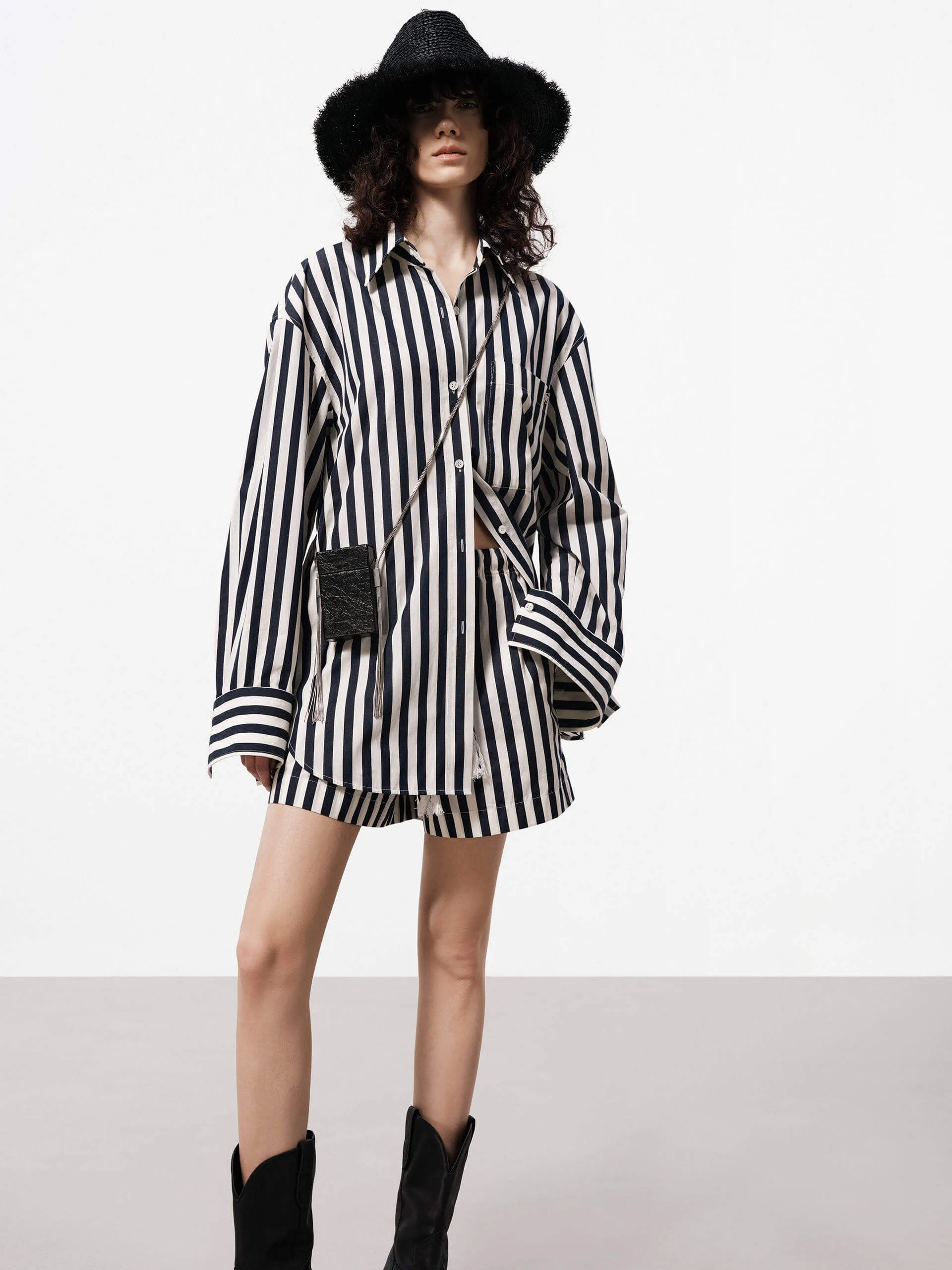 Drop Should Striped Shirt sold by Mo&Co product image thumbnail 2