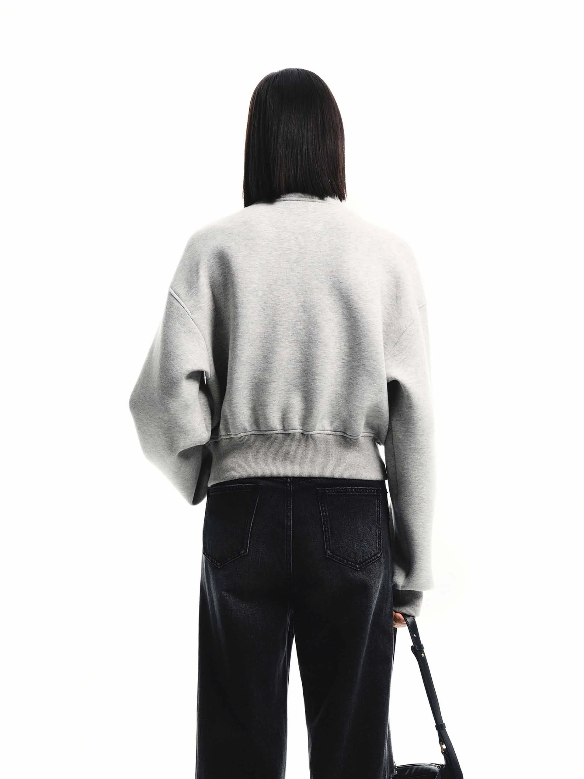 Zip Closure Cropped Jacket sold by Mo&Co product image thumbnail 4