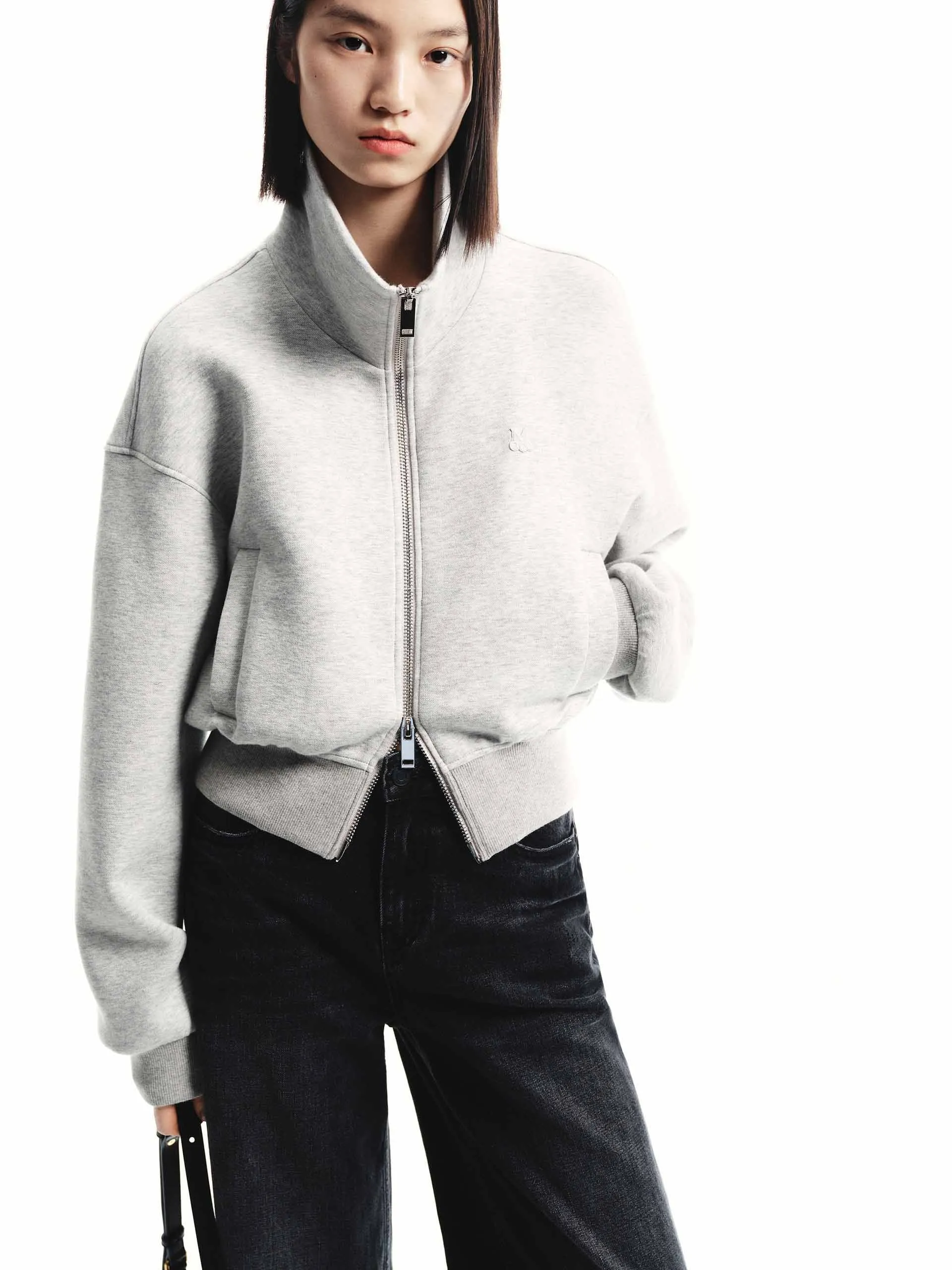 Zip Closure Cropped Jacket sold by Mo&Co product image thumbnail 5