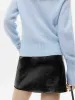 Front Zipper Leather Skirt sold by Mo&Co