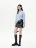 Front Zipper Leather Skirt sold by Mo&Co