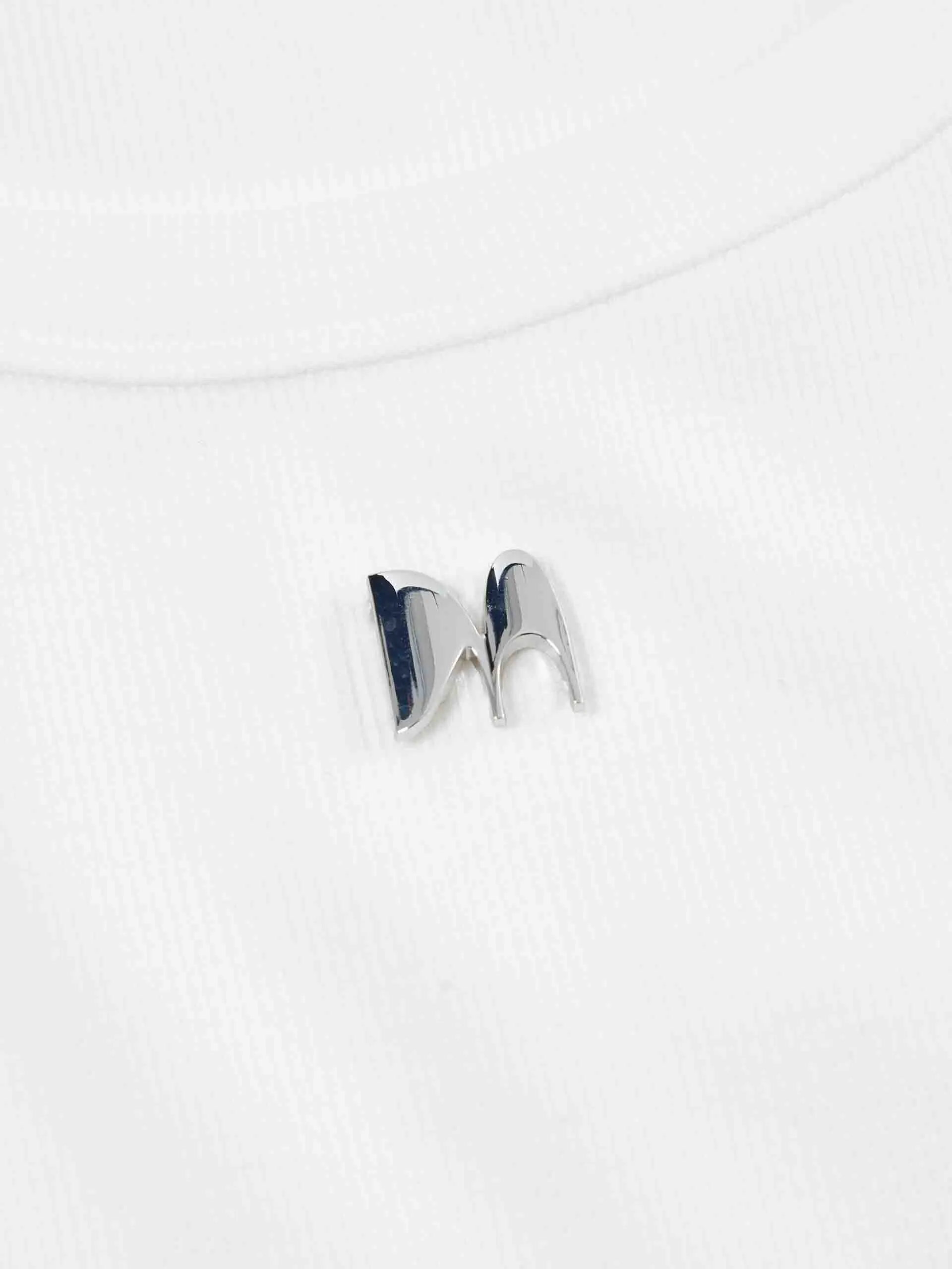 Metal M Detail Ribbed Tank Top sold by Mo&Co product image thumbnail 4