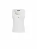 Metal M Detail Ribbed Tank Top sold by Mo&Co