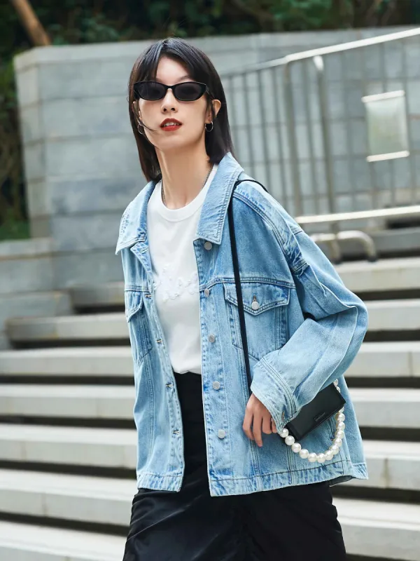 Oversized Denim Jacket sold by Mo&Co