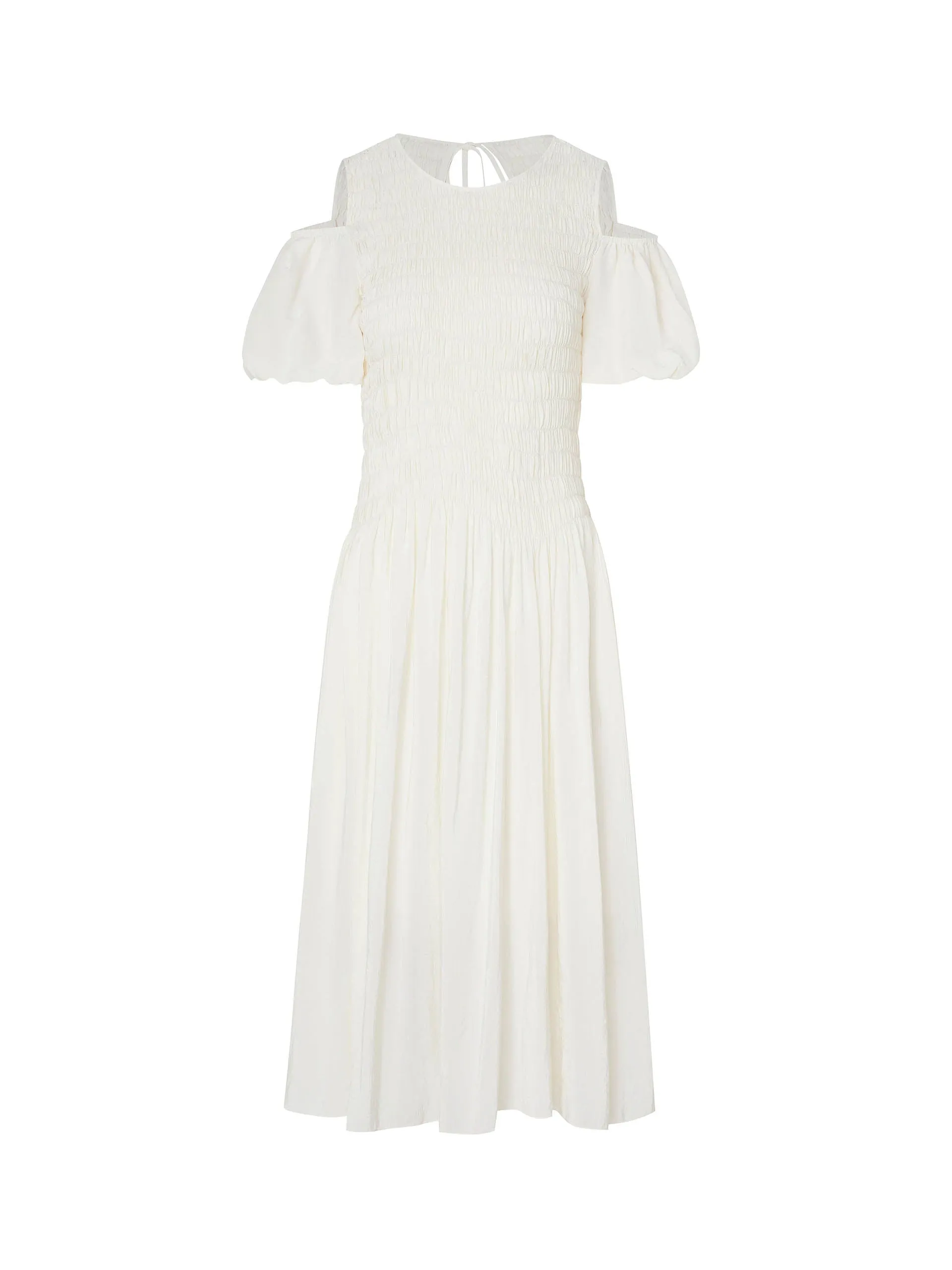 Cut Shoulder Smocked Dress sold by Mo&Co product image thumbnail 2