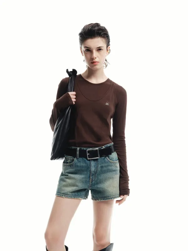 Long Sleeve Layered T-shirt sold by Mo&Co