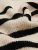 Wool Blend Button Up Striped Cardigan sold by Mo&Co
