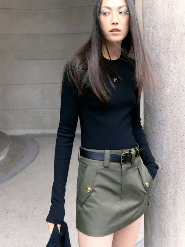 Slim Fit Long Sleeve Top sold by Mo&Co