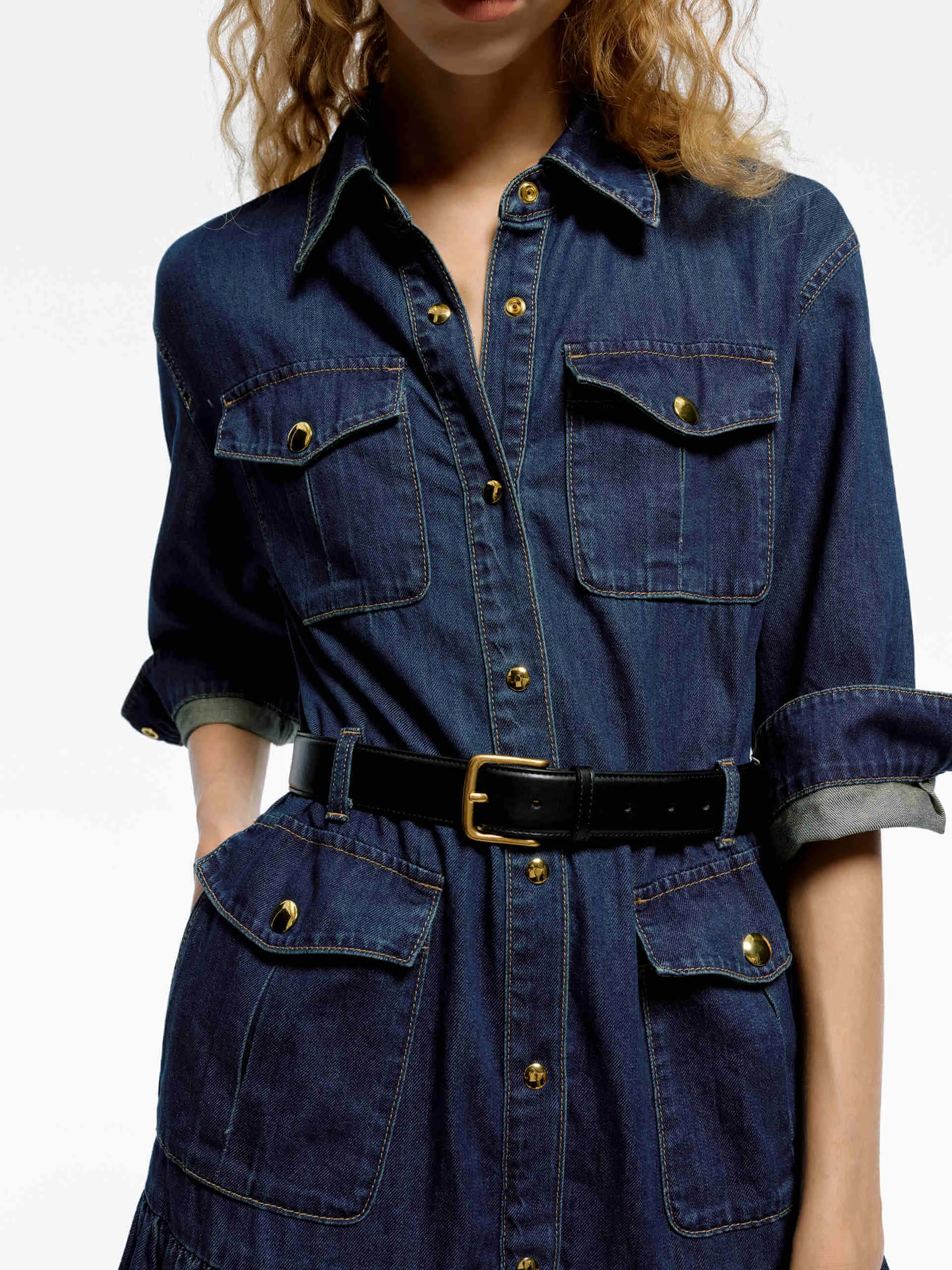 A-line Pleated Dress sold by Mo&Co product image thumbnail 5