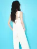 Cotton Open Back Jumpsuit sold by Mo&Co
