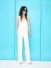 Cotton Open Back Jumpsuit sold by Mo&Co