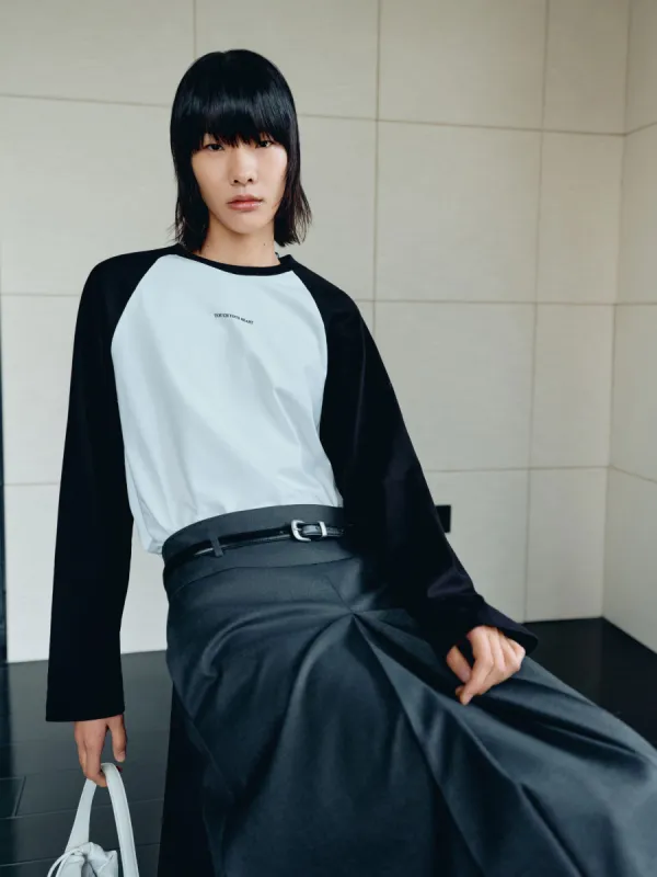 Contrasting Letter Print T-shirt sold by Mo&Co