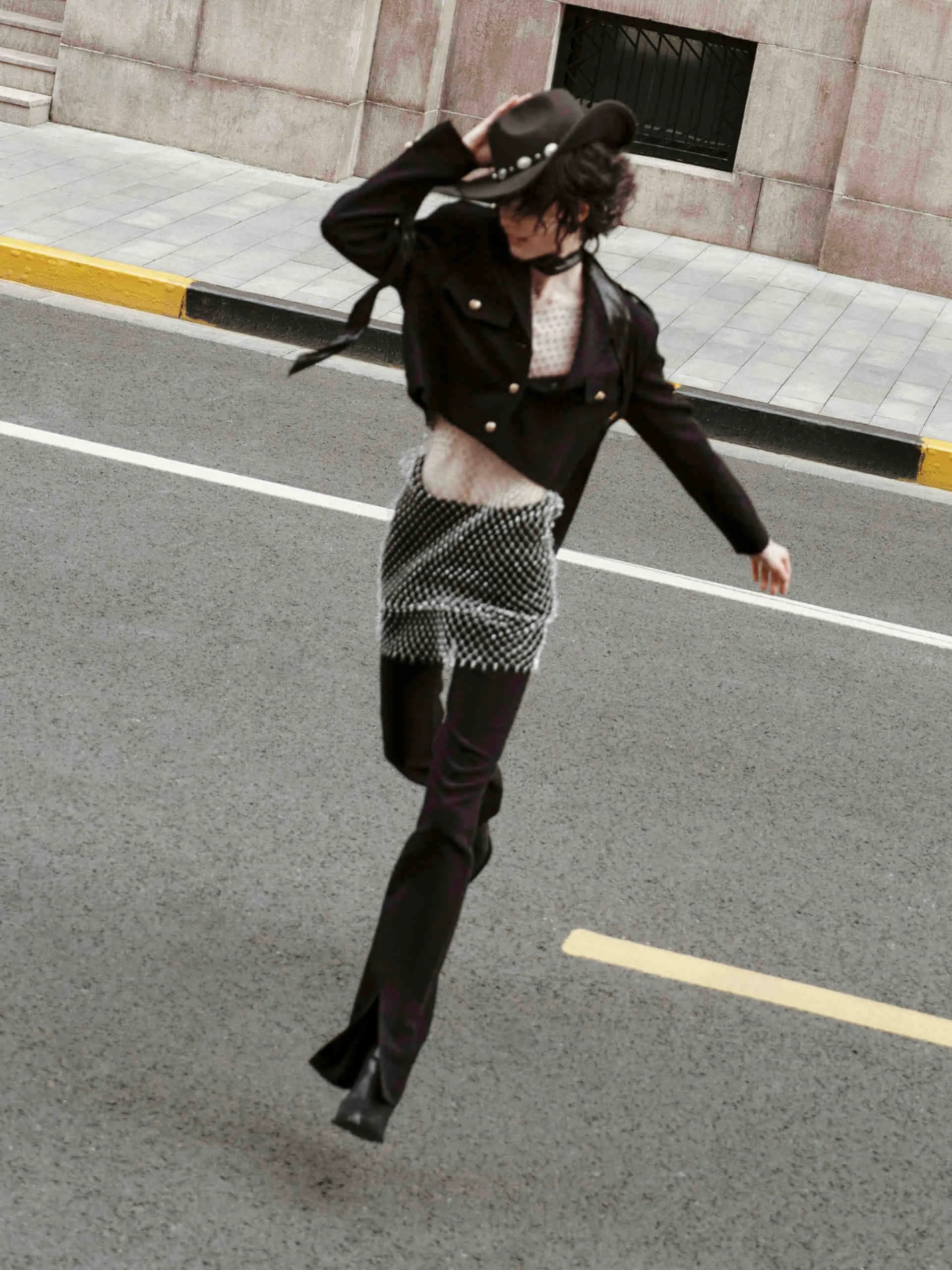 High Waist Slit Front Pants sold by Mo&Co product image thumbnail 3