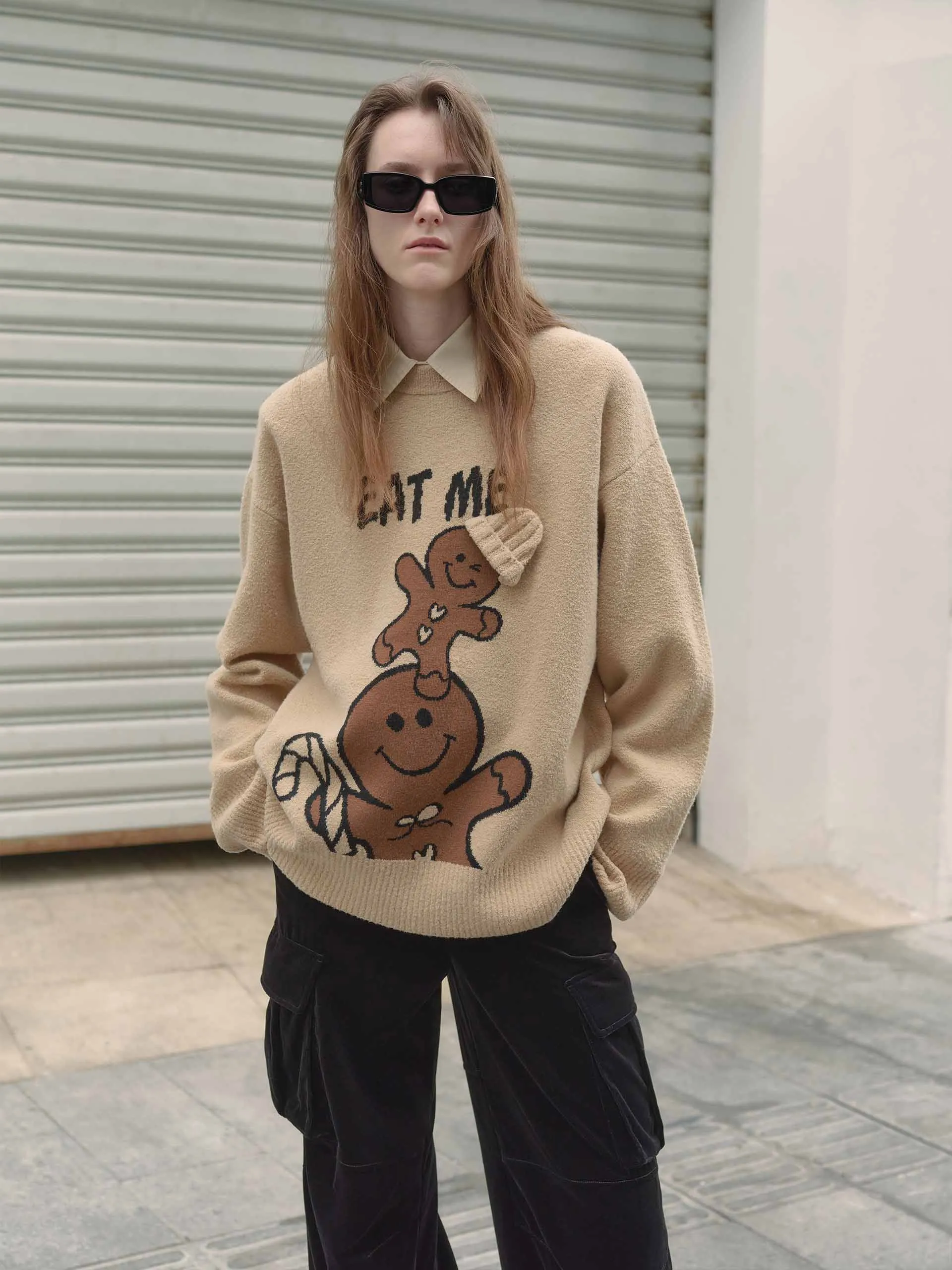 Loose Cartoon Print Sweater sold by Mo&Co product image thumbnail 2