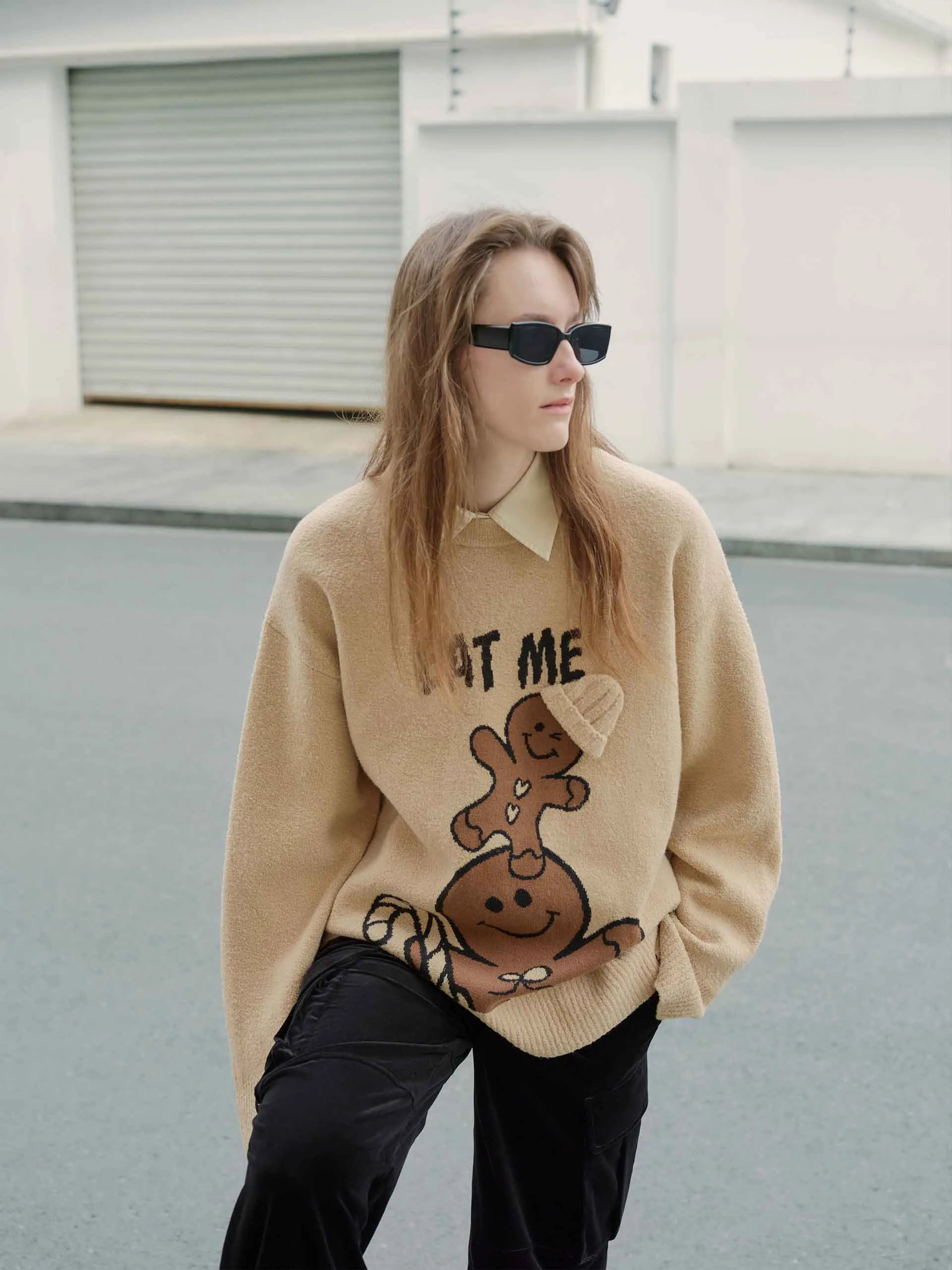 Loose Cartoon Print Sweater sold by Mo&Co product image thumbnail 5