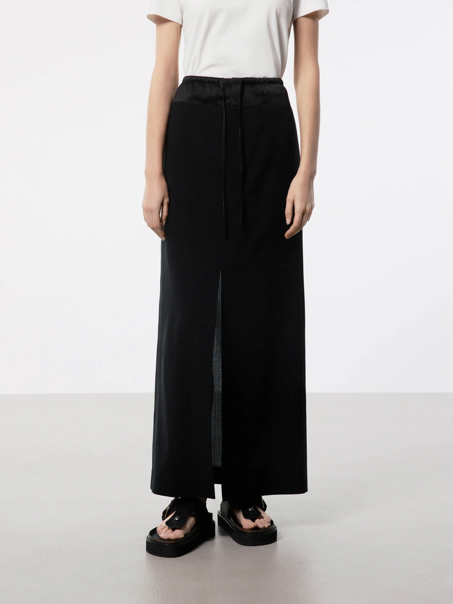 Front Slit Straight Skirt sold by Mo&Co