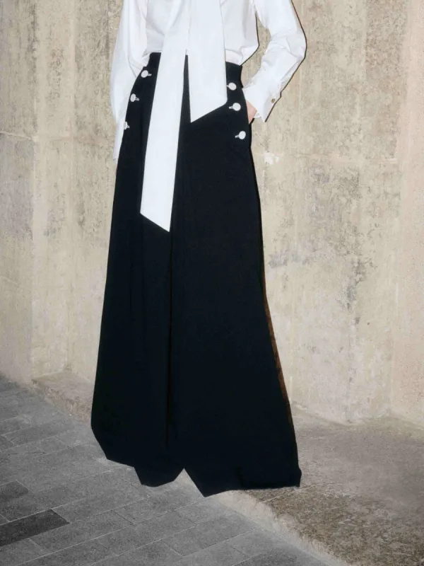 The Wide Leg Wool Pants sold by Mo&Co