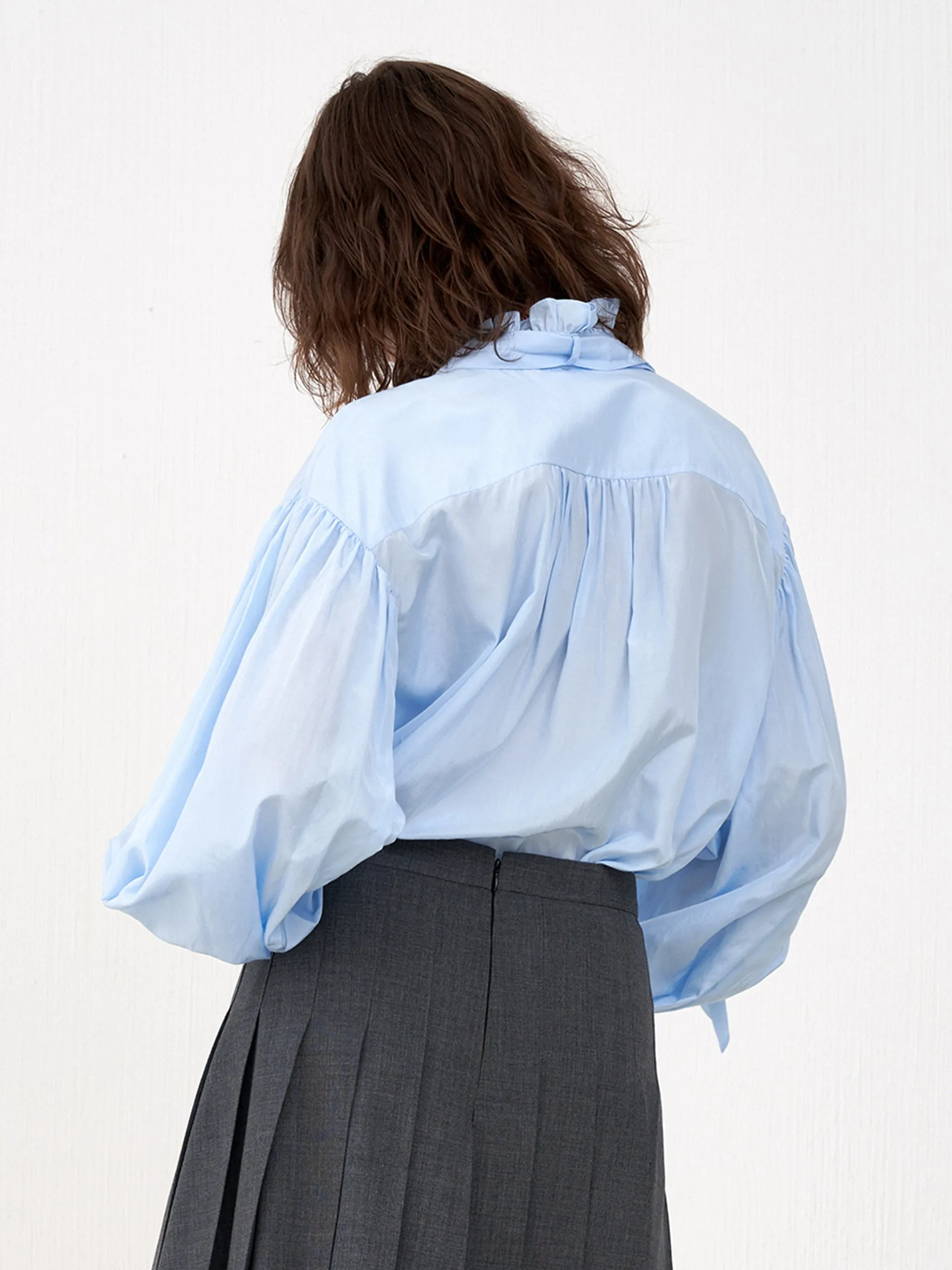 Ruffle Neckline Top sold by Mo&Co product image thumbnail 4