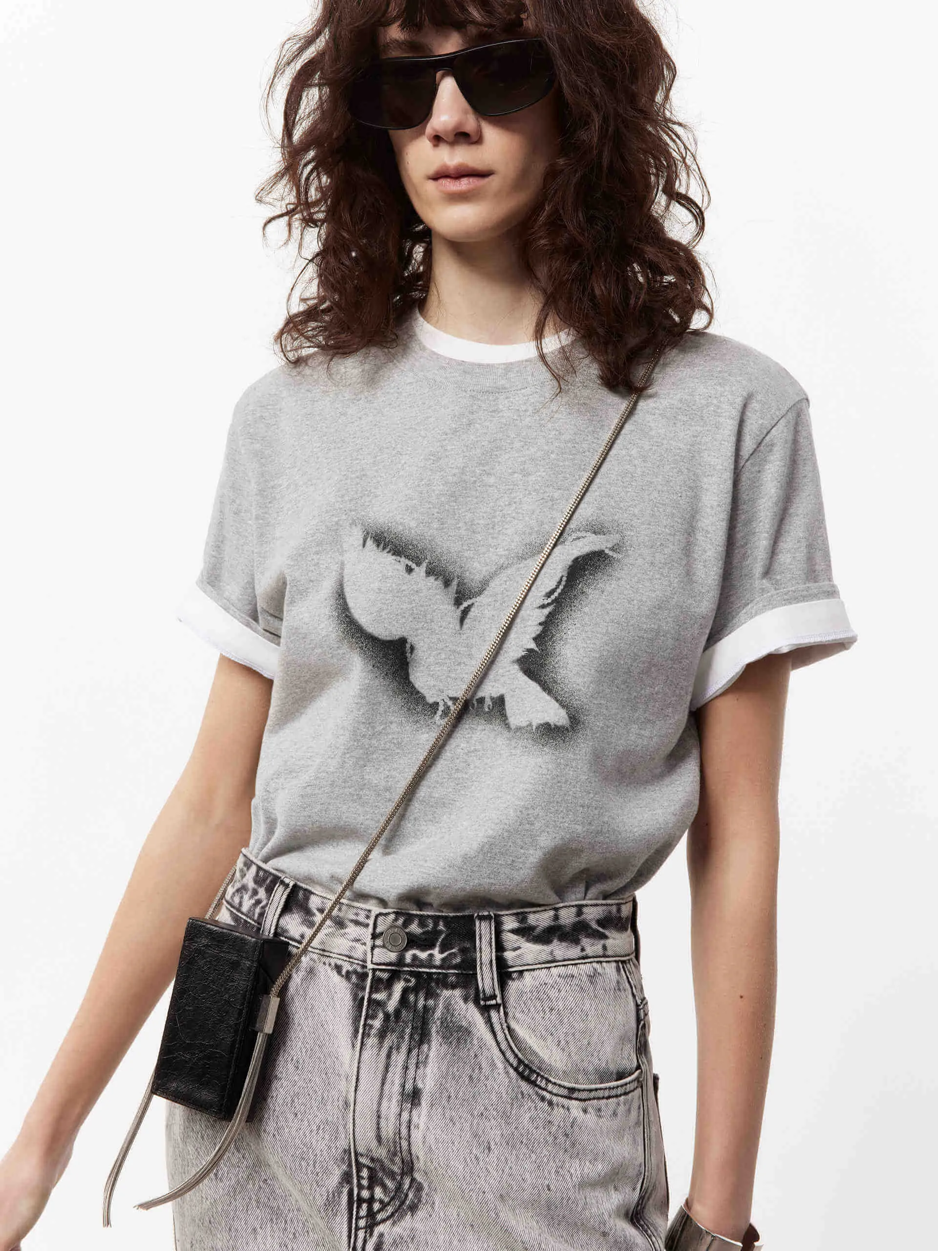 Front Printed Cotton T-shirt sold by Mo&Co