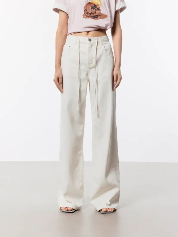Relaxed Fit Drawstring Jeans sold by Mo&Co