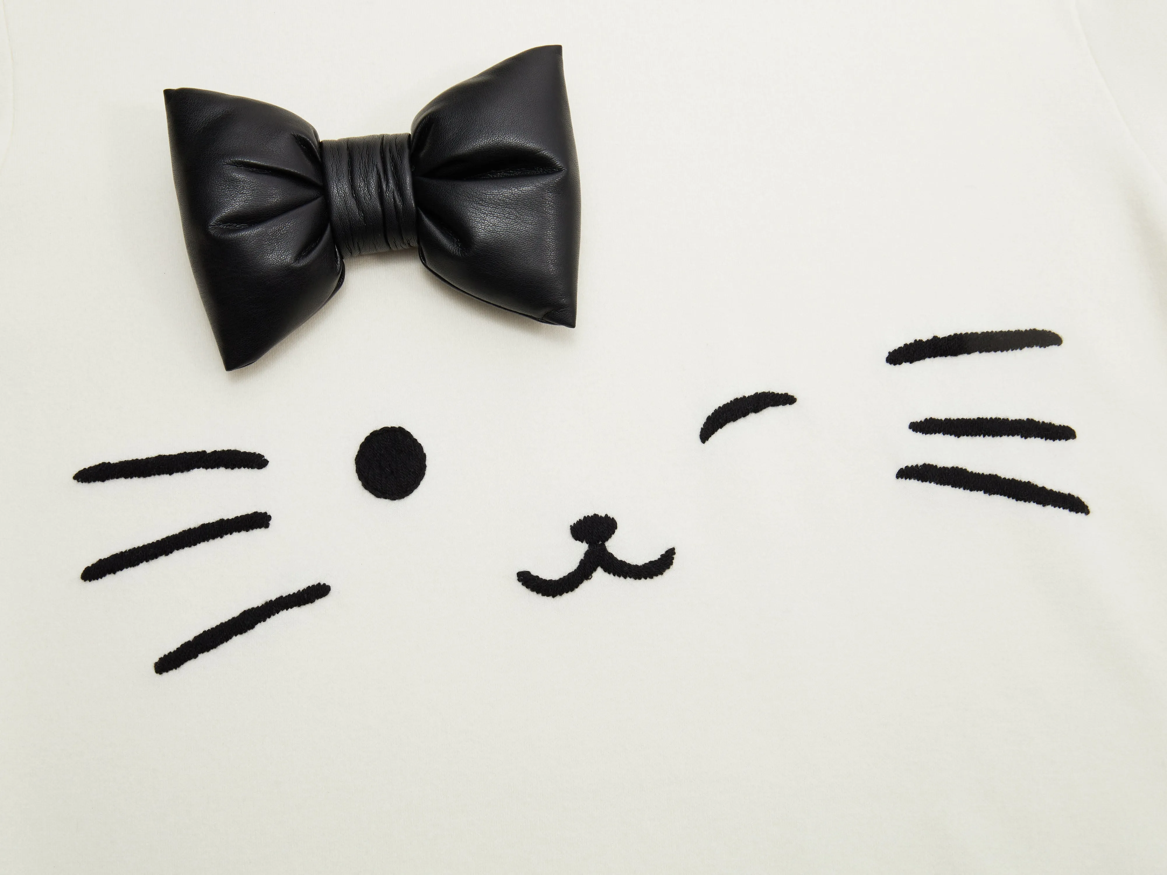 Wool Blend Detachable Bow Sweater sold by Mo&Co product image thumbnail 3