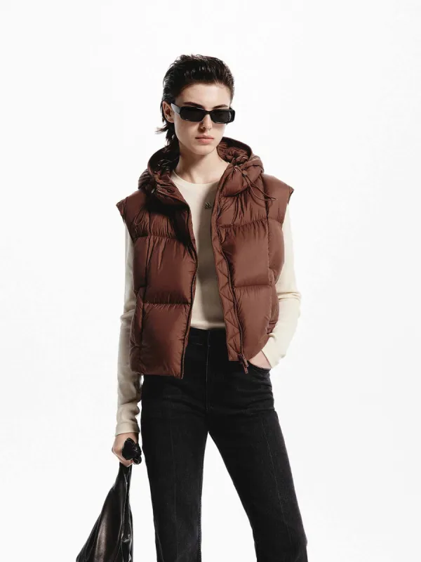 Hooded Quilted Puffer Vest sold by Mo&Co