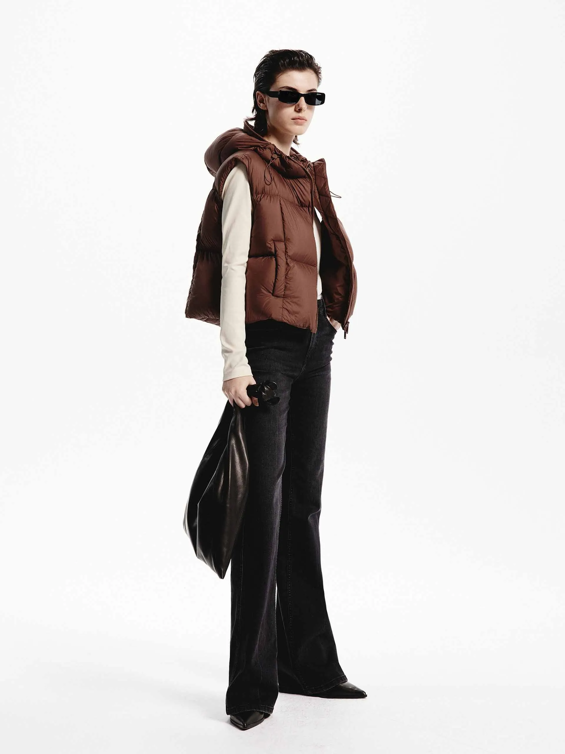 Hooded Quilted Puffer Vest sold by Mo&Co product image thumbnail 2