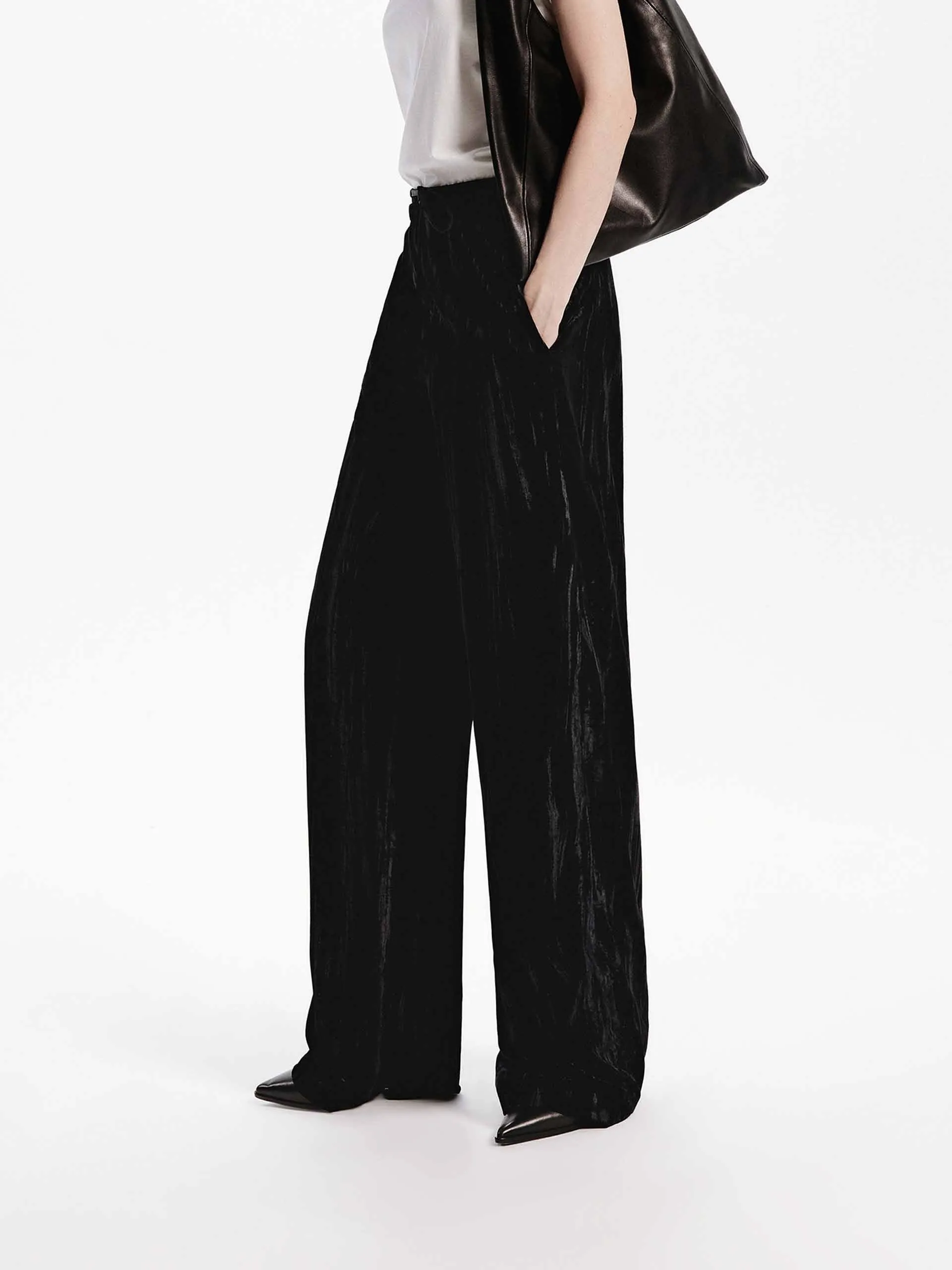 Drawstring Wide Leg Pants sold by Mo&Co product image thumbnail 3
