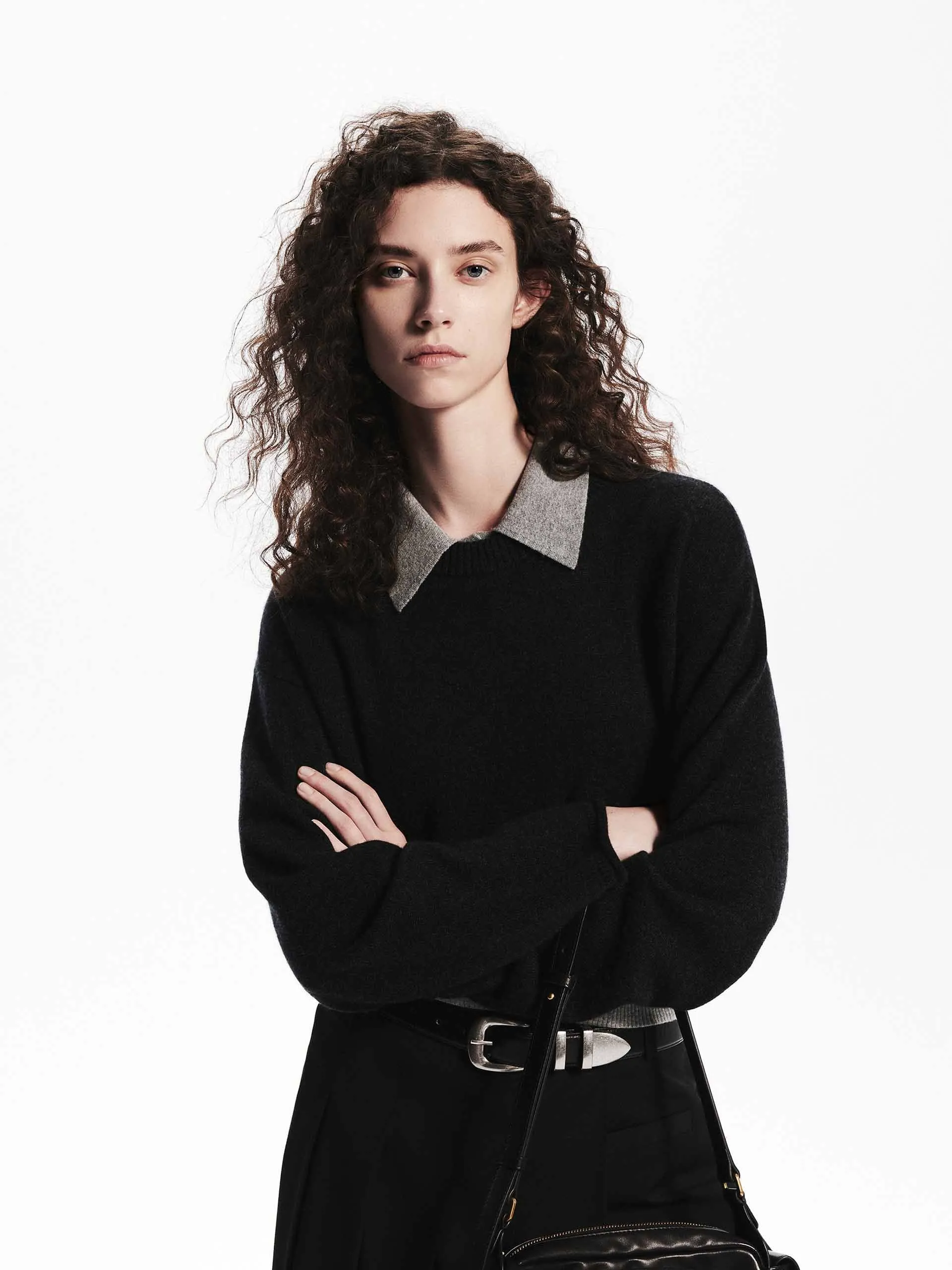 Contrast Detail Knit Top Set sold by Mo&Co product image thumbnail 4