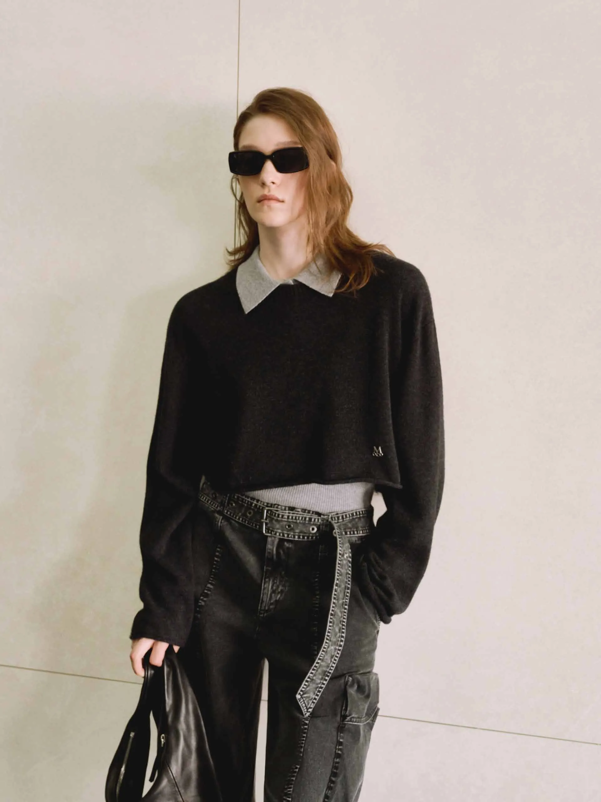 Contrast Detail Knit Top Set sold by Mo&Co