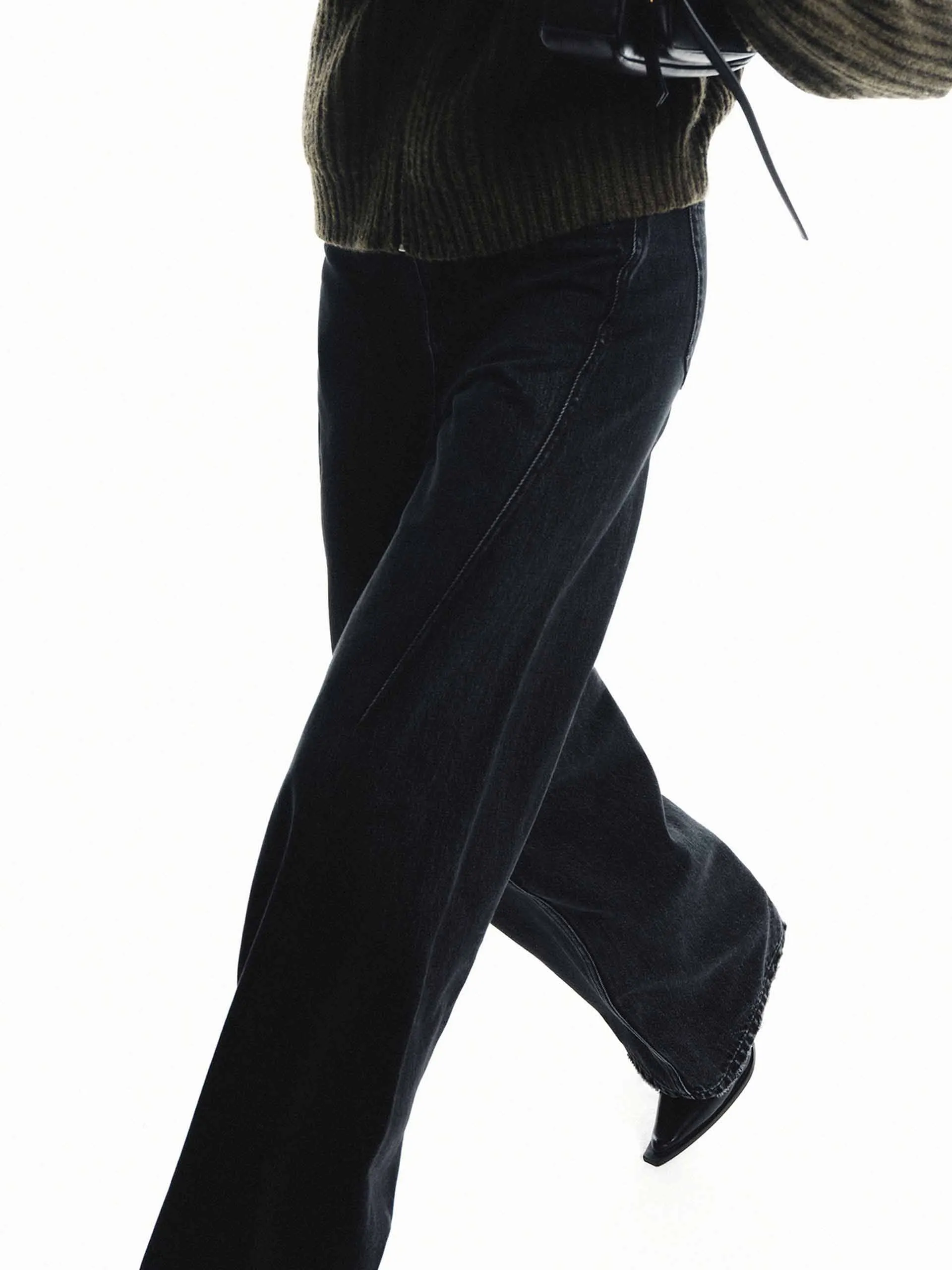 Raw Hem Straight Jeans sold by Mo&Co product image thumbnail 5